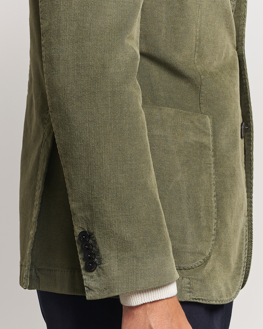 Uomini | Blazers | Boglioli | K Jacket Corduroy Blazer Dark Green