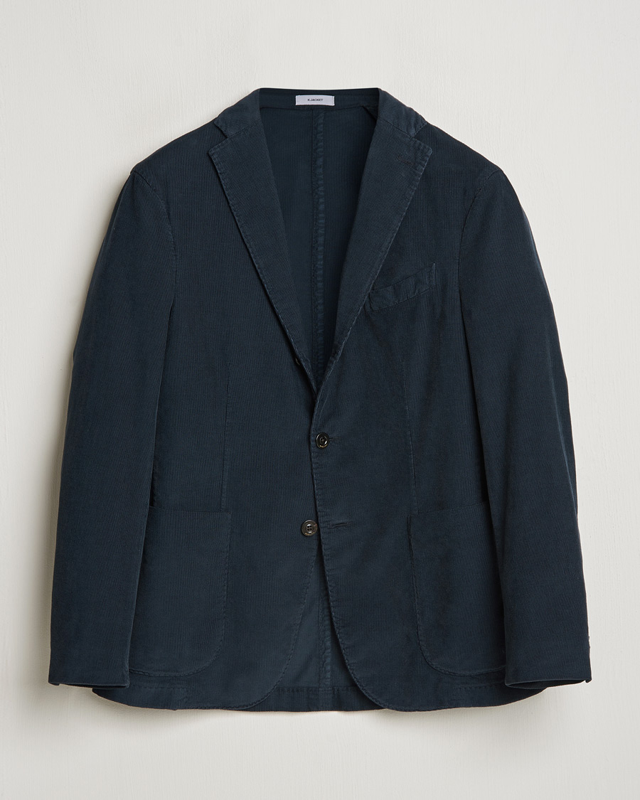 Uomini | Blazers | Boglioli | K Jacket Corduroy Blazer Navy