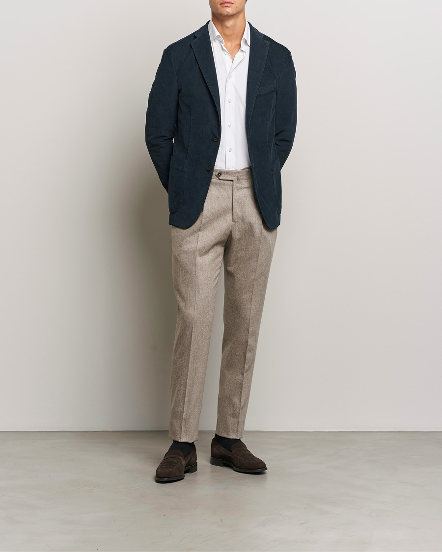 Uomini | Blazers | Boglioli | K Jacket Corduroy Blazer Navy