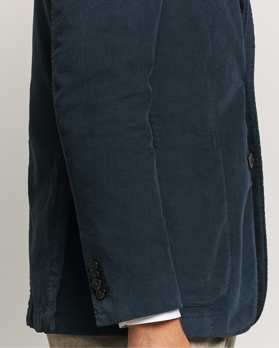 Uomini | Blazers | Boglioli | K Jacket Corduroy Blazer Navy