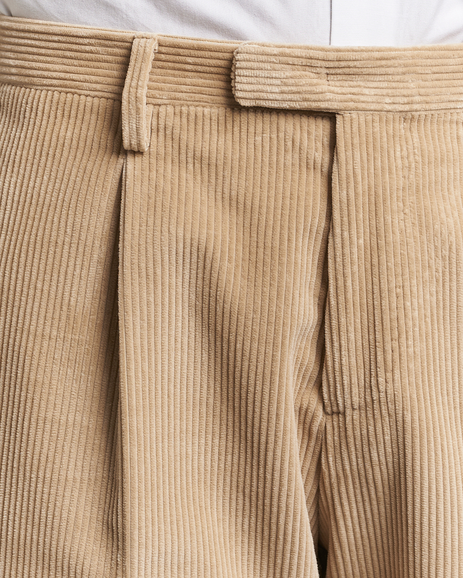 Uomini | Abiti | Boglioli | K Jacket Wale Corduroy Suit Beige