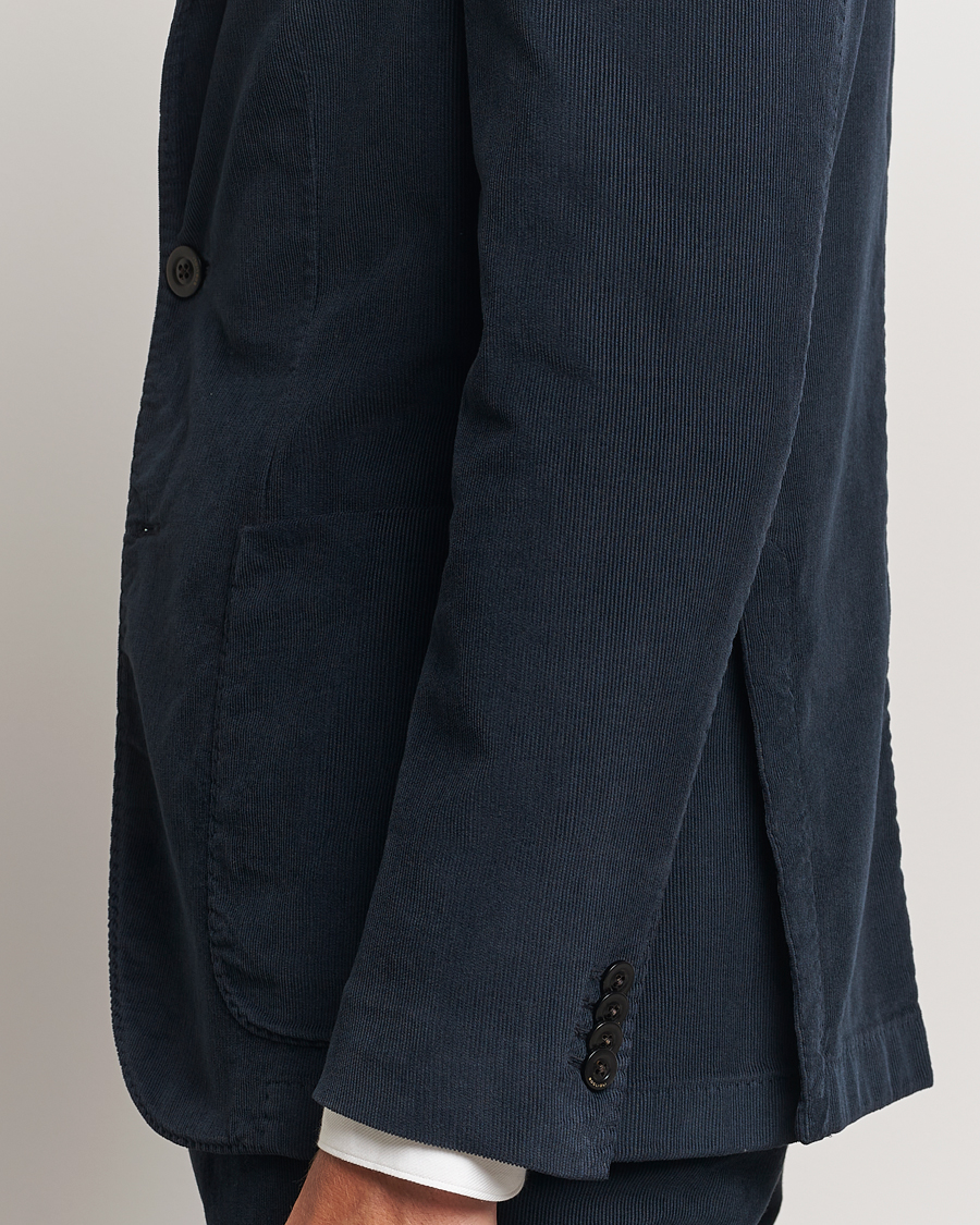 Uomini | Abiti | Boglioli | K Jacket Baby Corduroy Suit Navy