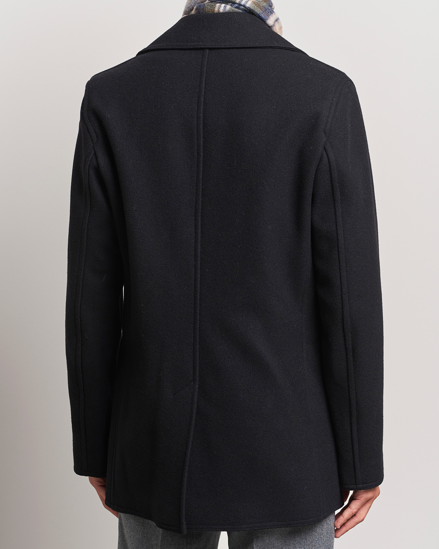 Uomini | Giacche | Gloverall | Churchill Reefer Peacoat Black