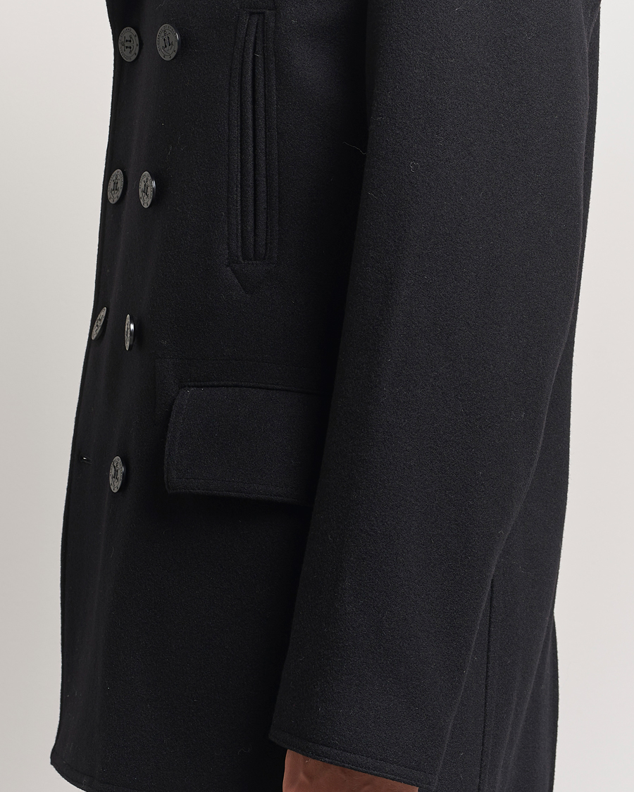 Uomini | Giacche | Gloverall | Churchill Reefer Peacoat Black