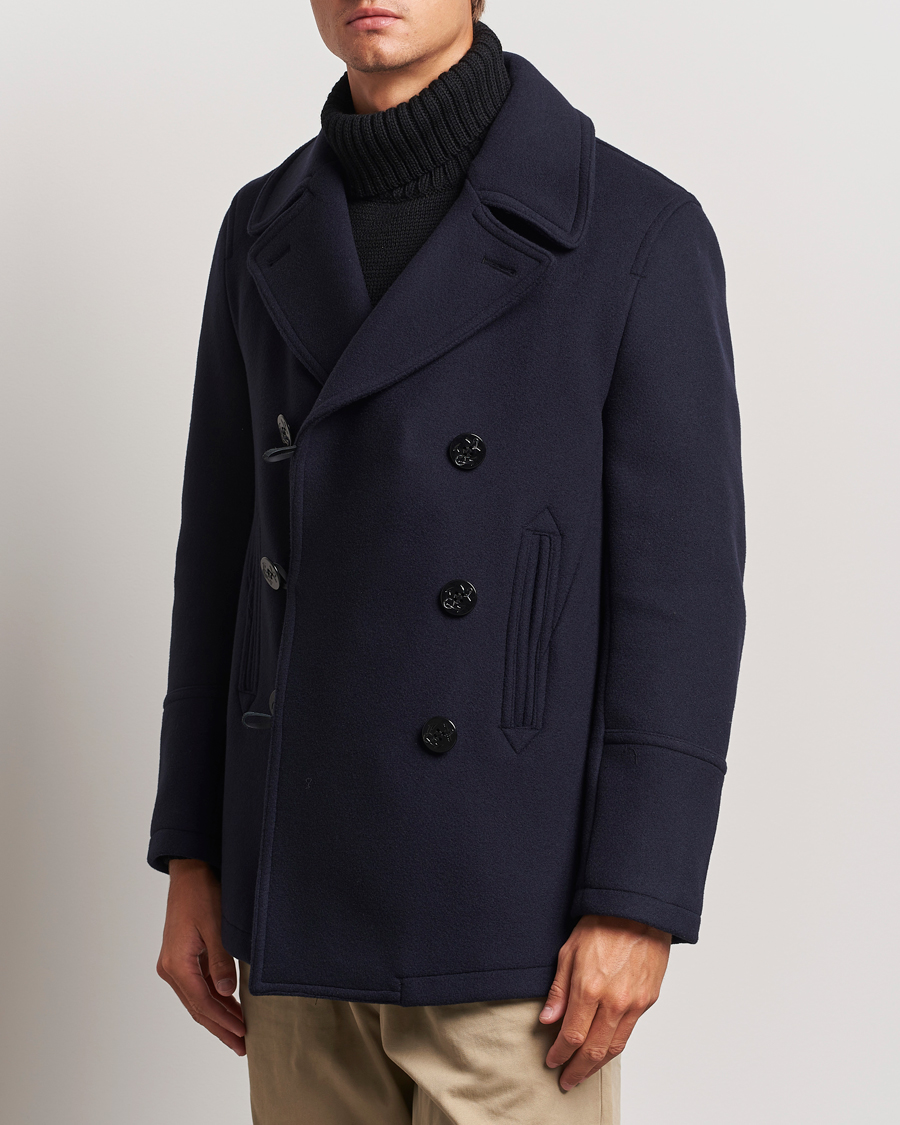Uomini | Giacche | Gloverall | Tennyson Peacoat Navy