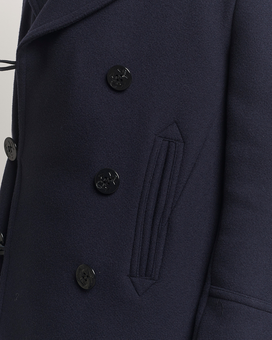Uomini | Giacche | Gloverall | Tennyson Peacoat Navy
