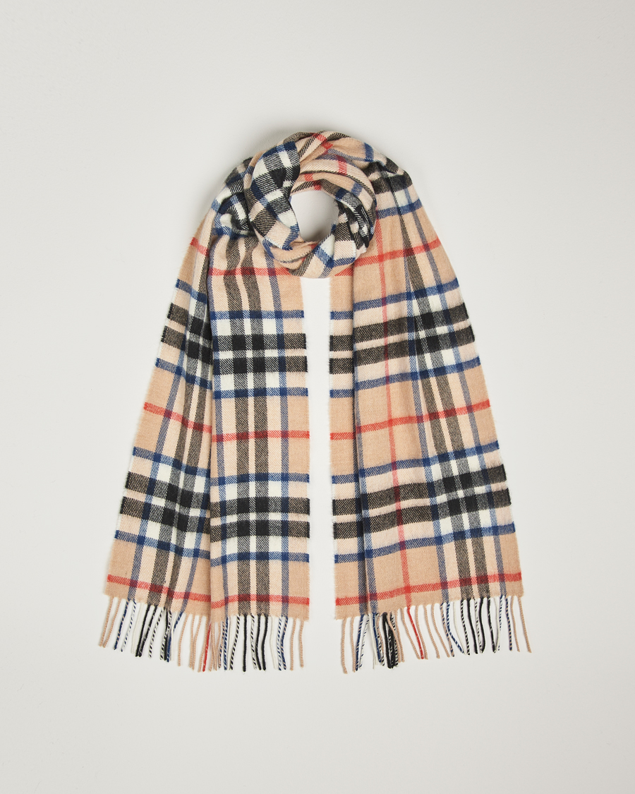 Uomini | Gloverall Lambswool Scarf Camel Check | Gloverall | Lambswool Scarf Camel Check