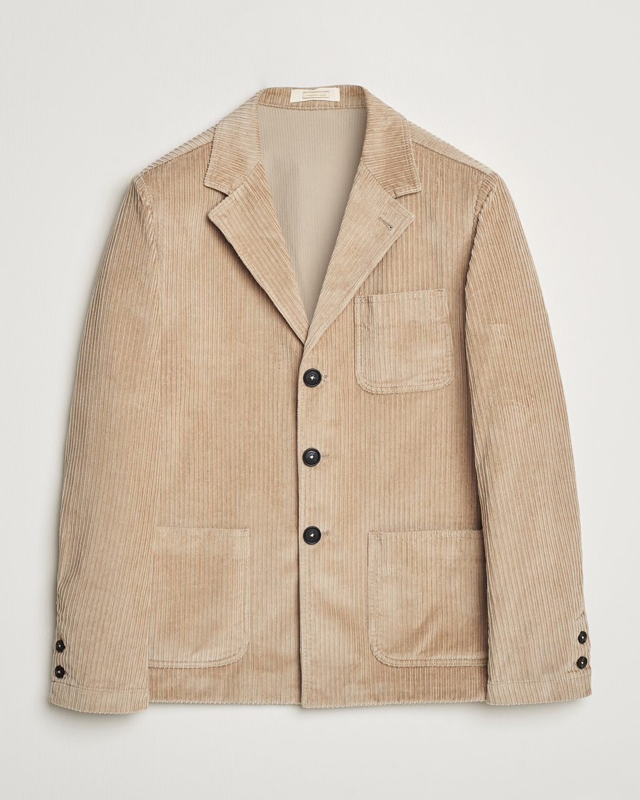 Uomini | Giacche | Massimo Alba | Baglietto Wale Corduroy Jacket Beige