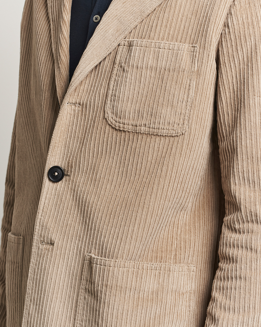 Uomini | Giacche | Massimo Alba | Baglietto Wale Corduroy Jacket Beige