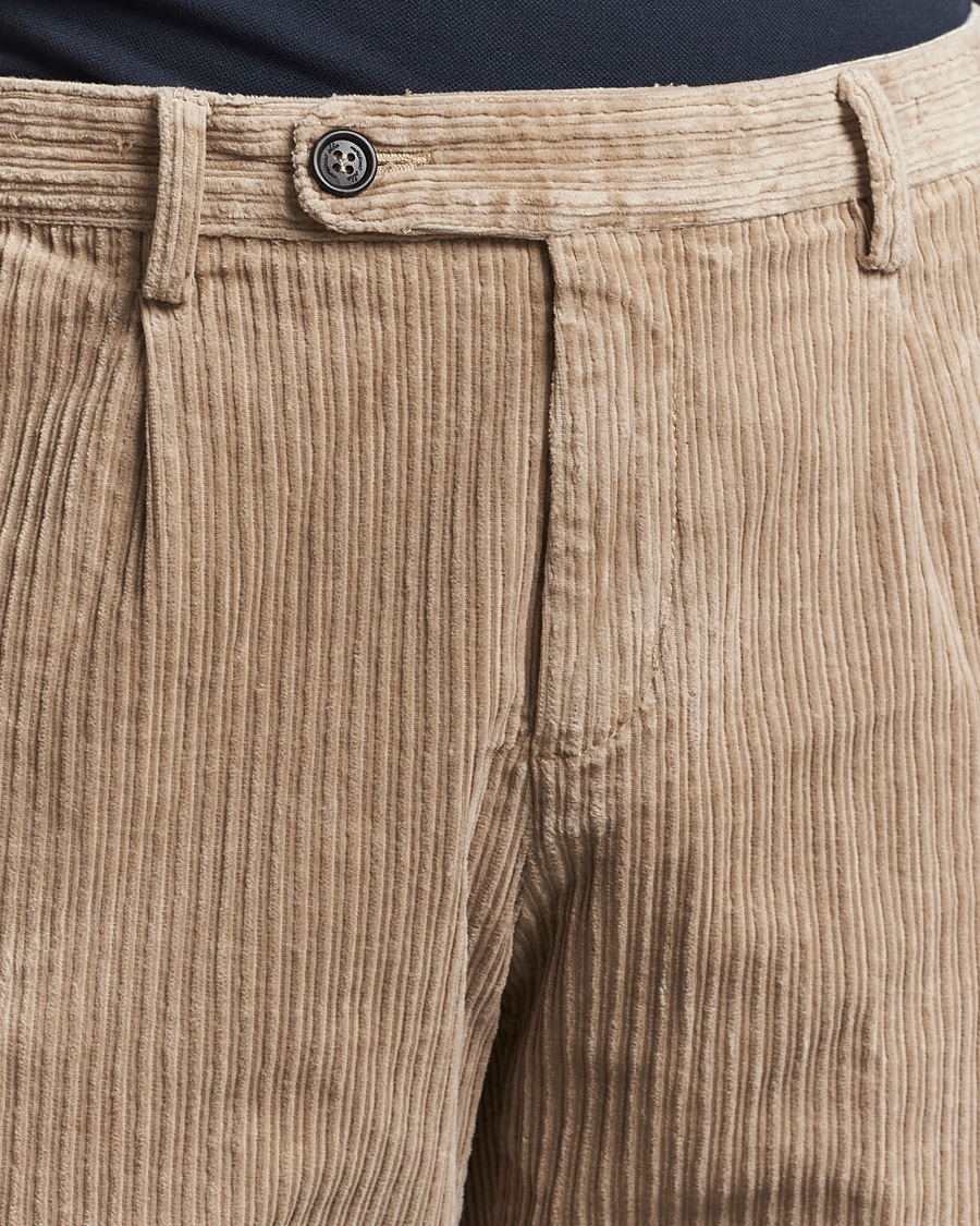 Uomini | Pantaloni | Massimo Alba | Ionio Wale Corduroy Trousers Beige