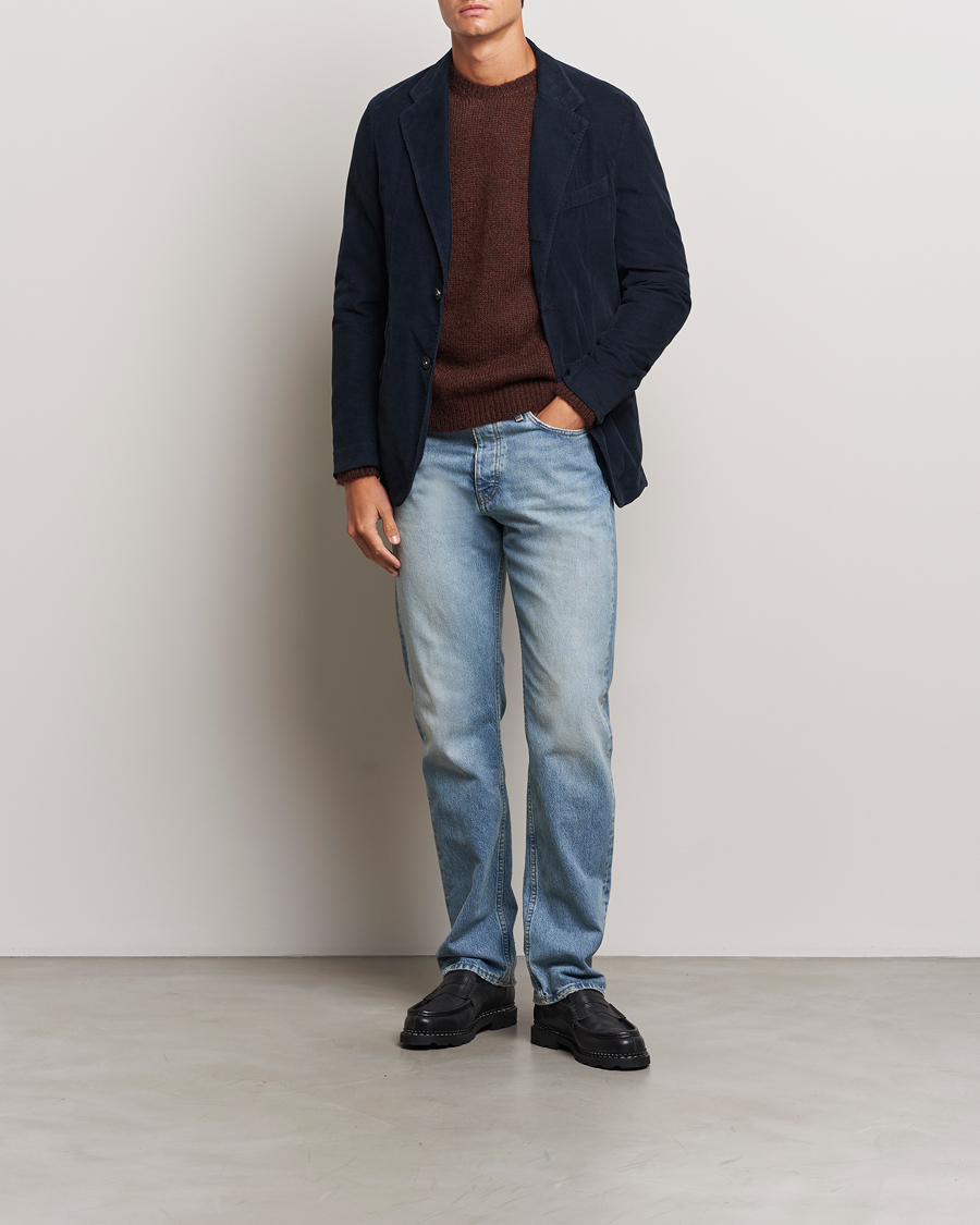 Uomini | Blazers | Massimo Alba | Baby Corduroy Blazer Navy