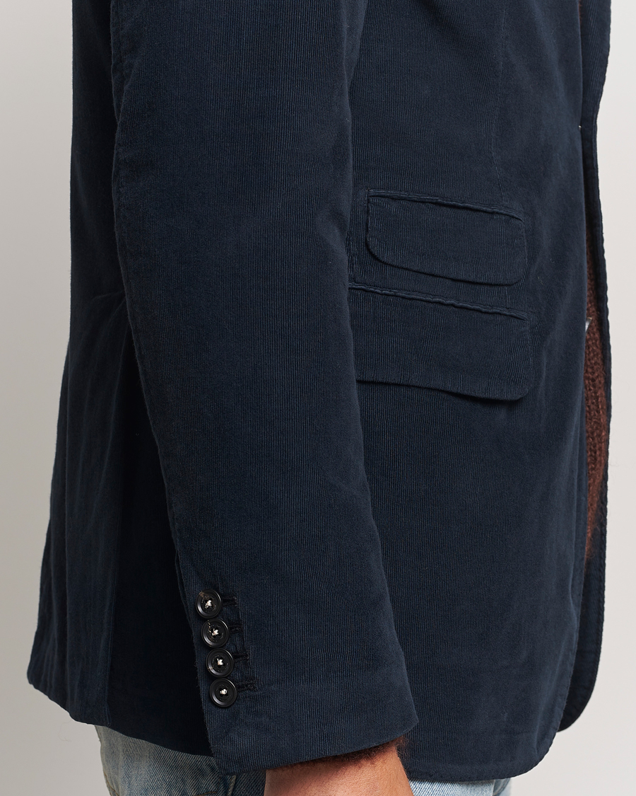 Uomini | Blazers | Massimo Alba | Baby Corduroy Blazer Navy