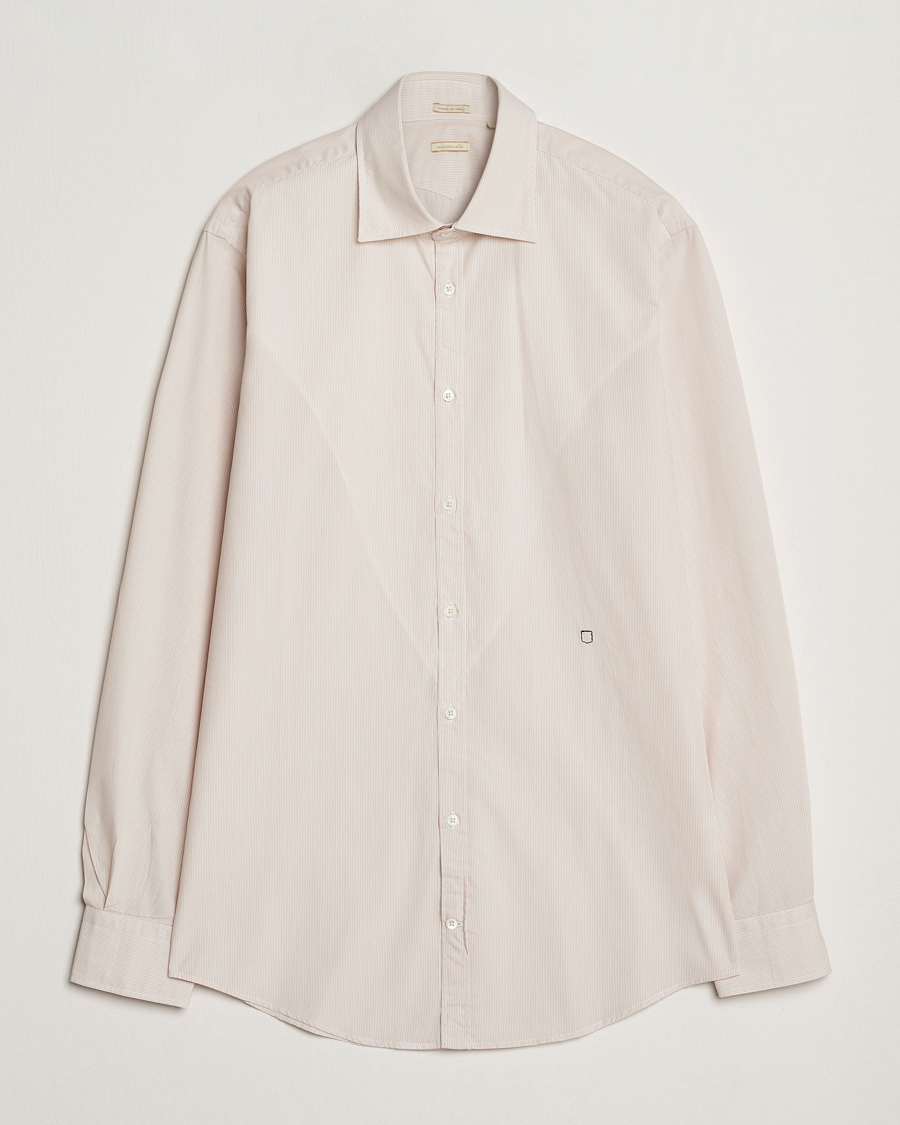 Uomini | Camicie | Massimo Alba | Genova Casual Shirt Beige Stripe