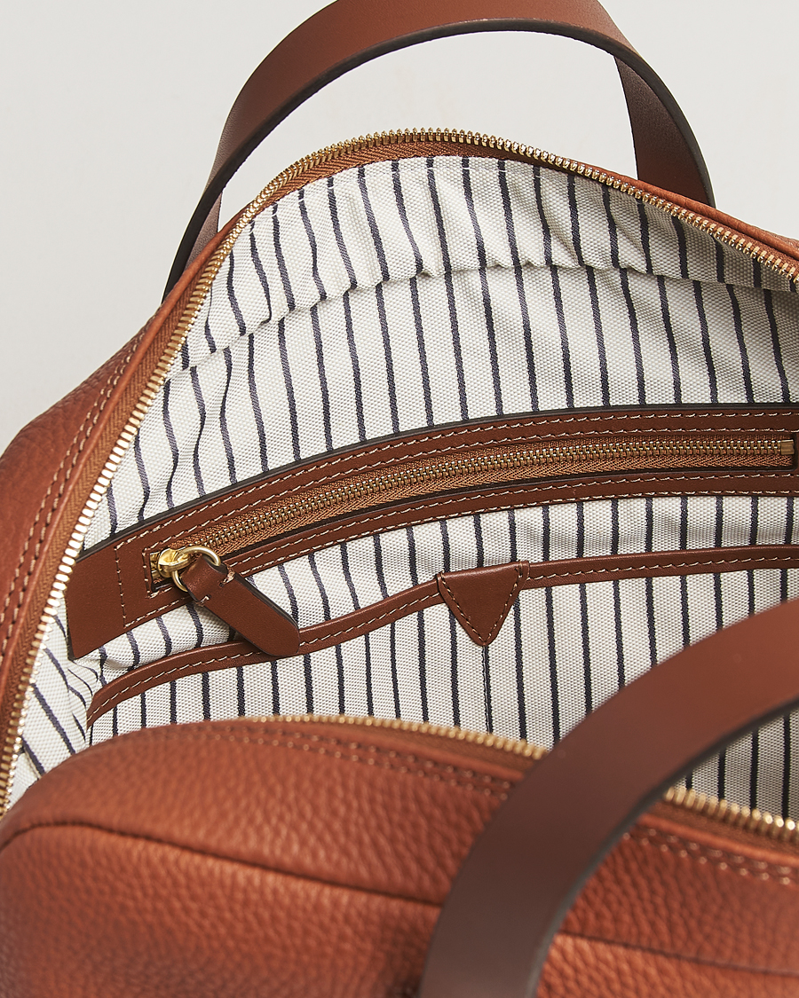 Uomini | Mismo Aspire Pebbled Leather Briefcase Tabac | Mismo | Aspire Pebbled Leather Briefcase Tabac