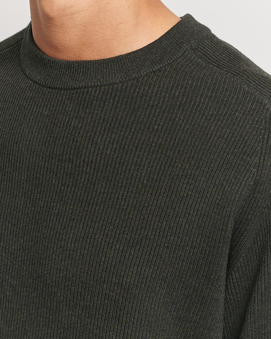 Uomini | Maglieria | NN07 | Kevin Cotton Knitted Sweater Dark Army