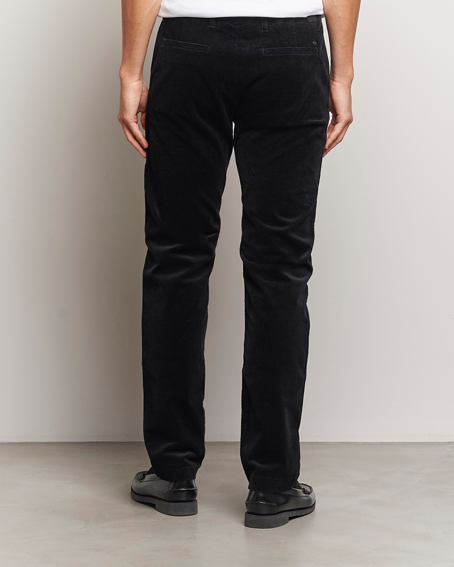 Uomini | Pantaloni | NN07 | Theo Regular Fit Corduroy Chinos Black