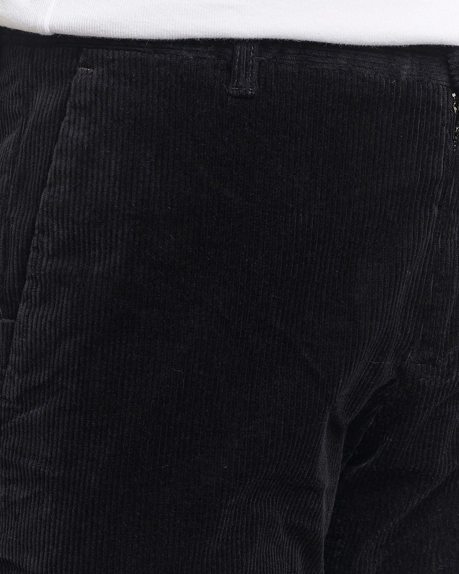 Uomini | Pantaloni | NN07 | Theo Regular Fit Corduroy Chinos Black