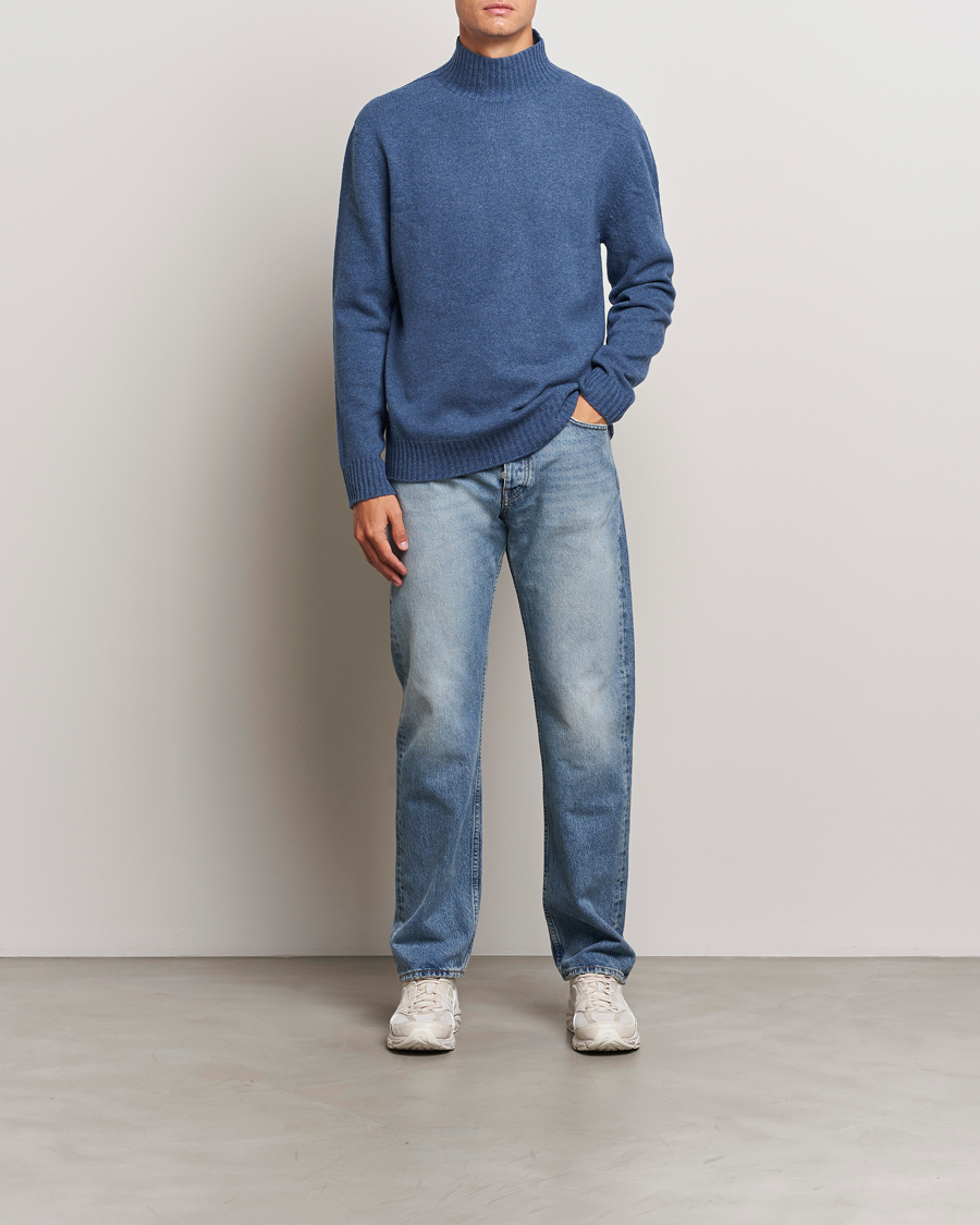 Uomini | Maglieria | NN07 | Clark Wool Knitted Polo Bering Sea
