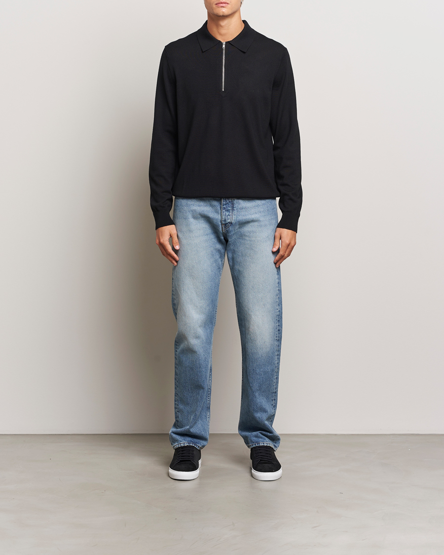Uomini | Maglieria | NN07 | Sergio Half Zip Black