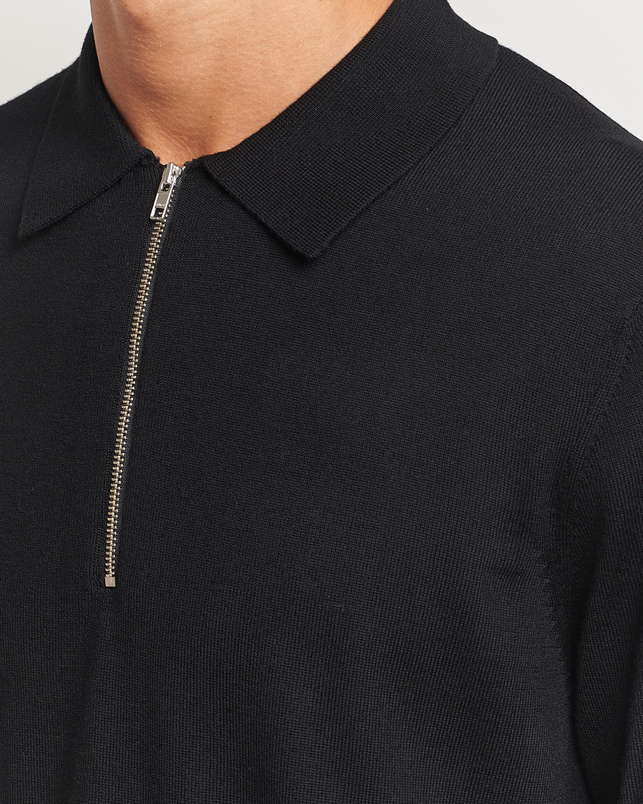 Uomini | Maglieria | NN07 | Sergio Half Zip Black
