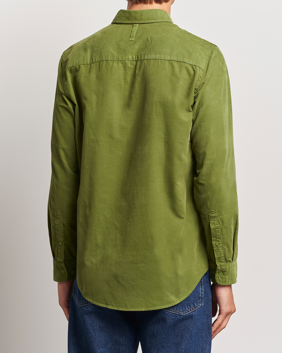 Uomini | Camicie | NN07 | Arne Baby Cord Shirt Cedar Green