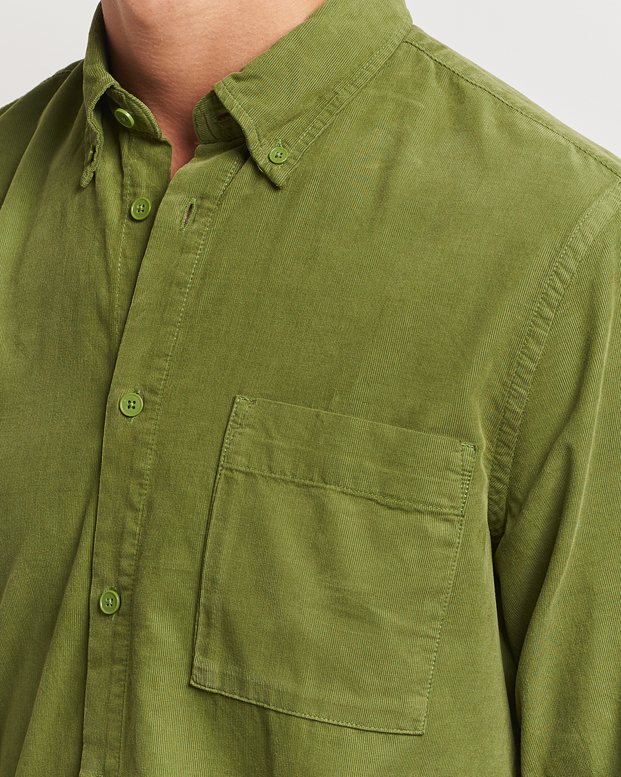 Uomini | Camicie | NN07 | Arne Baby Cord Shirt Cedar Green
