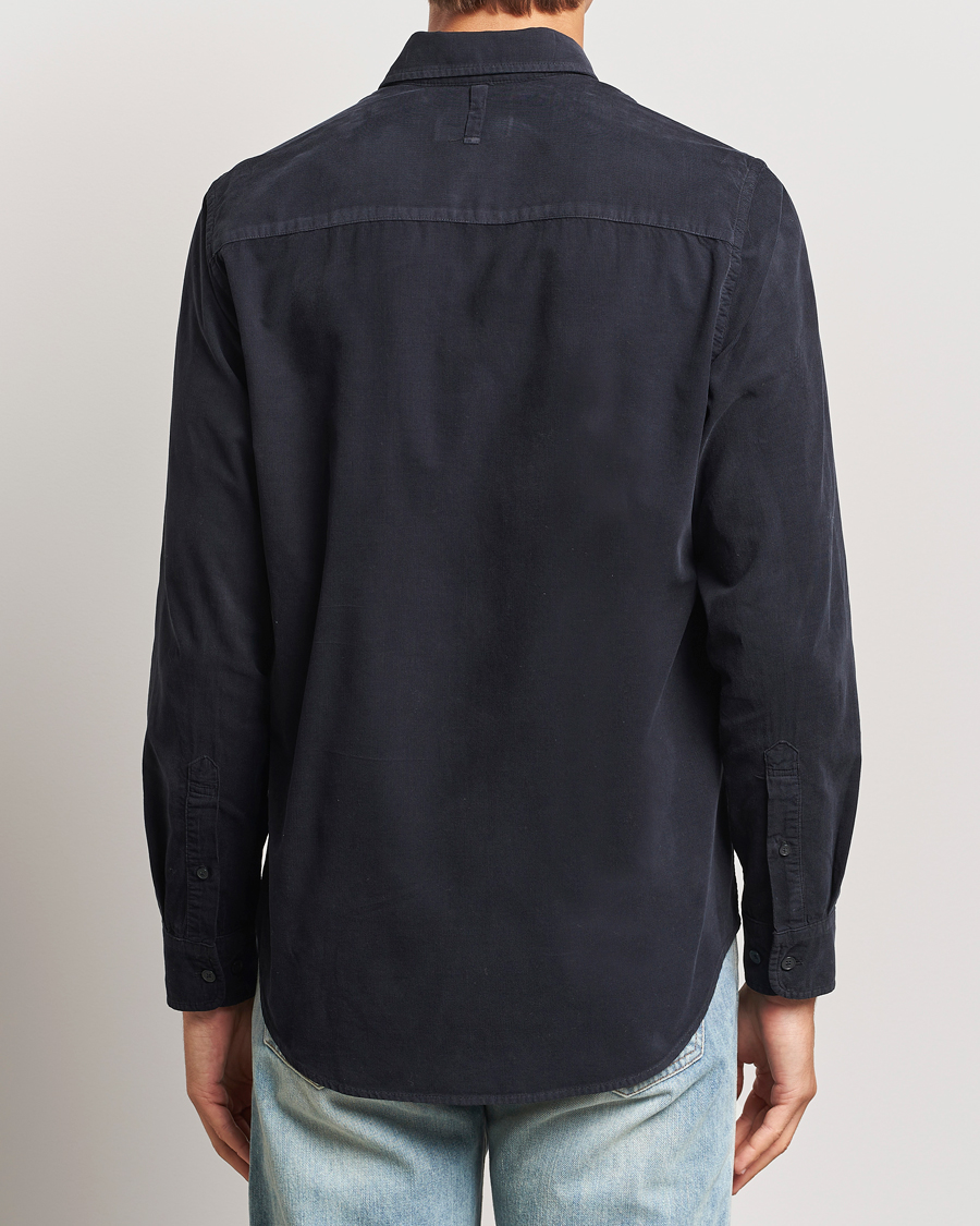 Uomini | Camicie | NN07 | Arne Baby Cord Shirt Black