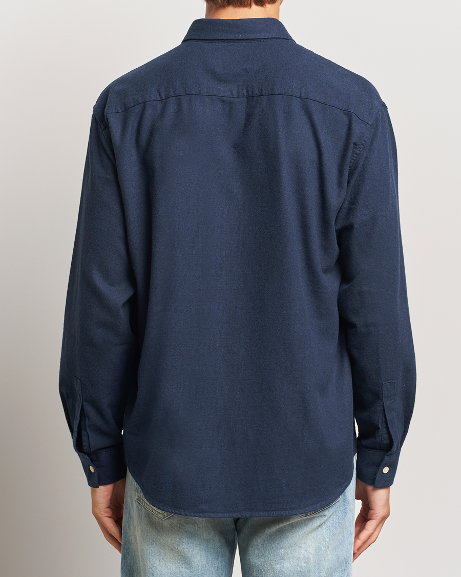 Uomini | Camicie | NN07 | Deon Flannel Checked Shirt Navy Blue