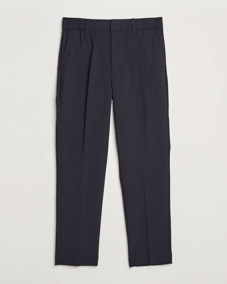 Uomini | Pantaloni | NN07 | Billie Drawstring Trousers Navy Blue
