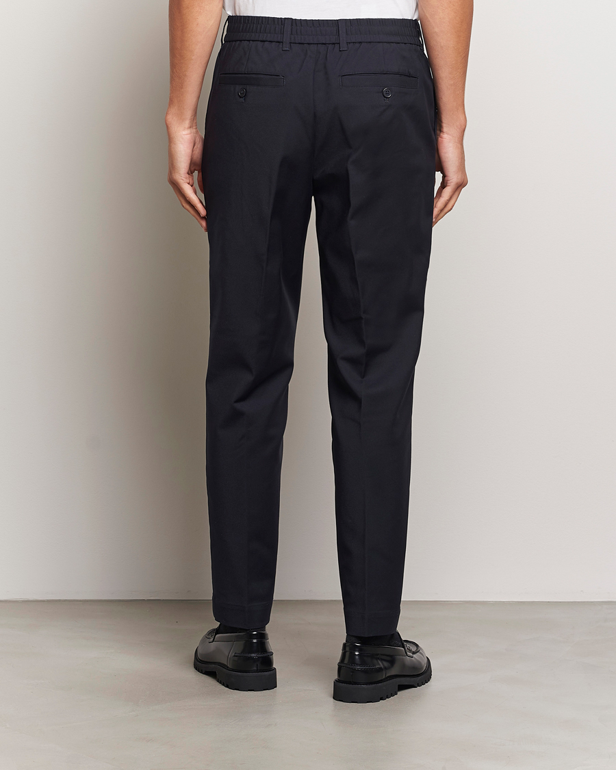 Uomini | Pantaloni | NN07 | Billie Drawstring Trousers Navy Blue