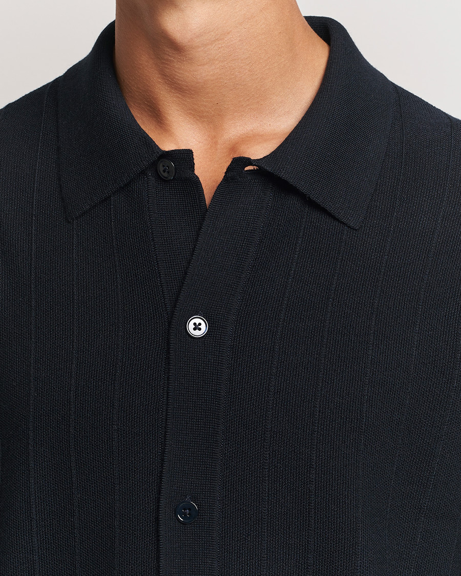 Uomini | Maglieria | NN07 | Thor Knitted Cardigan Navy Blue