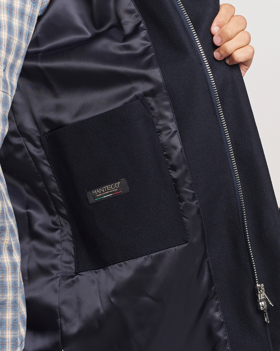 Uomini | Giacche | NN07 | Knox Hooded Coat Navy Blue