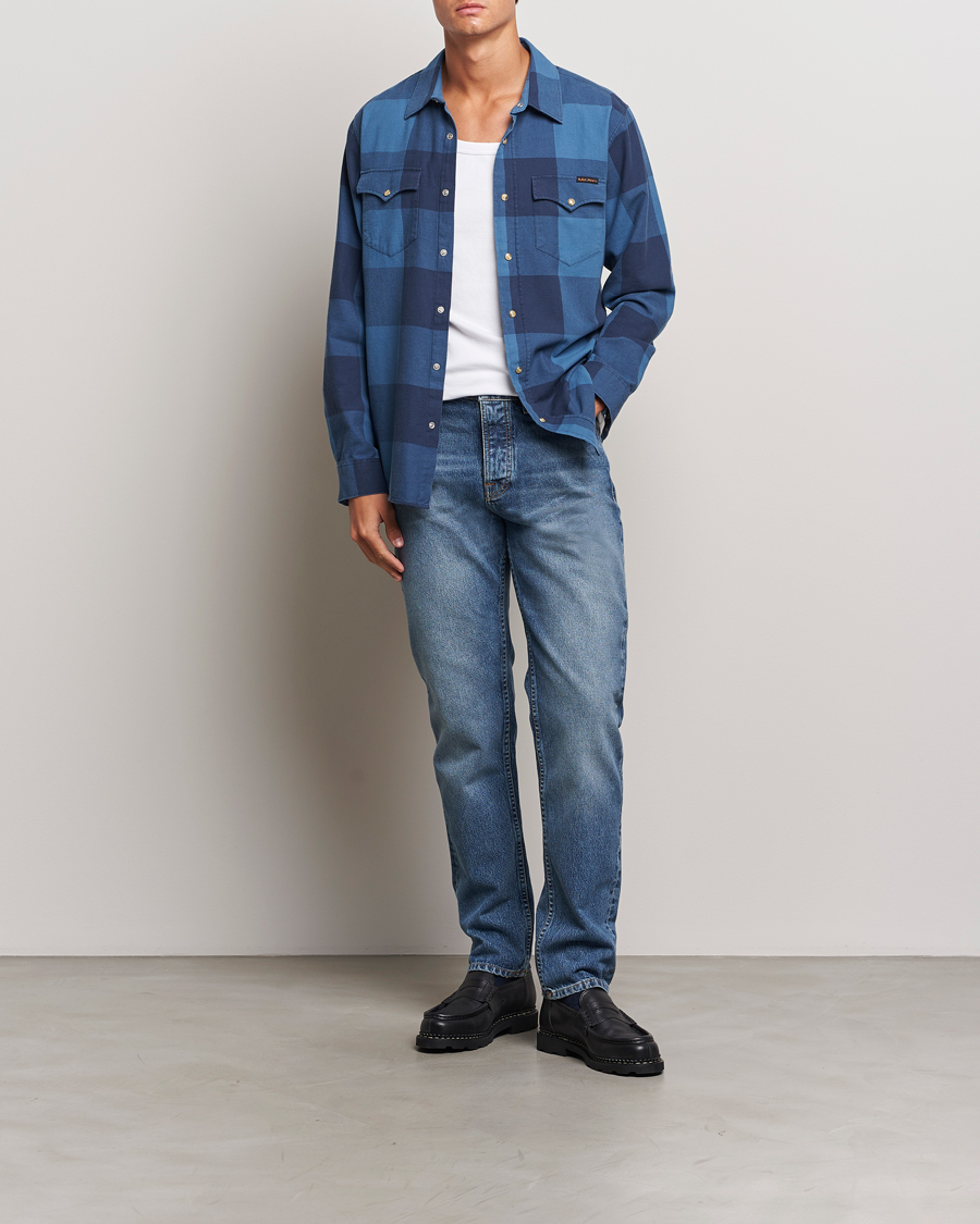 Uomini | Pantaloni | Nudie Jeans | Steady Eddie II Jeans Blue Haze
