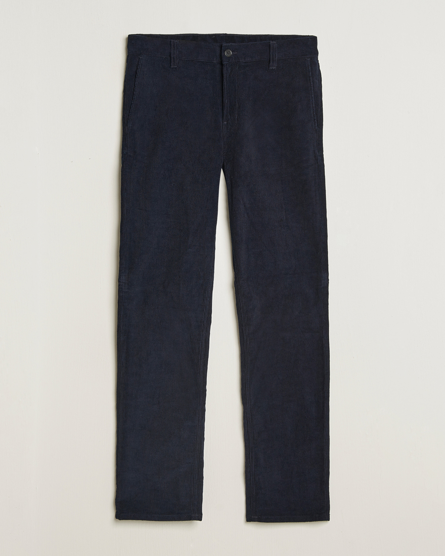 Uomini | Pantaloni | Nudie Jeans | Easy Alvin Corduroy Pants Navy