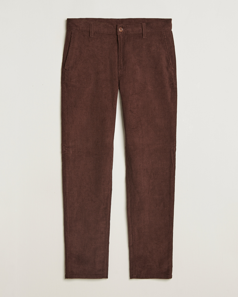Uomini | Pantaloni | Nudie Jeans | Easy Alvin Corduroy Pants Brown