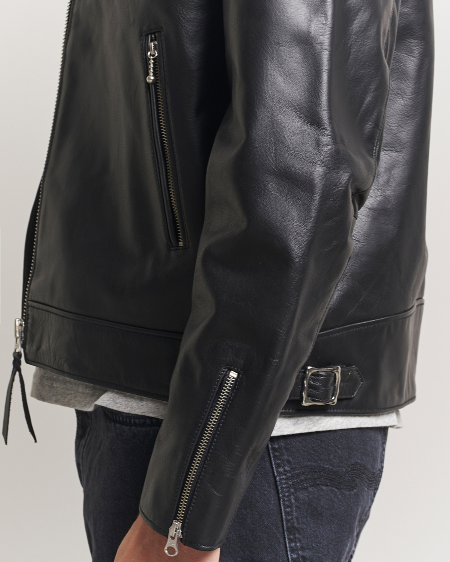 Uomini | Giacche | Nudie Jeans | Eddy Rider Leather Jacket Black