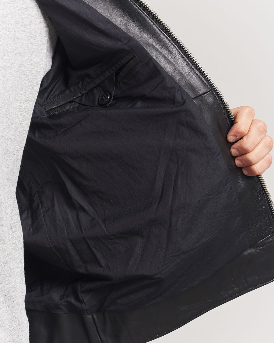 Uomini | Giacche | Nudie Jeans | Eddy Rider Leather Jacket Black