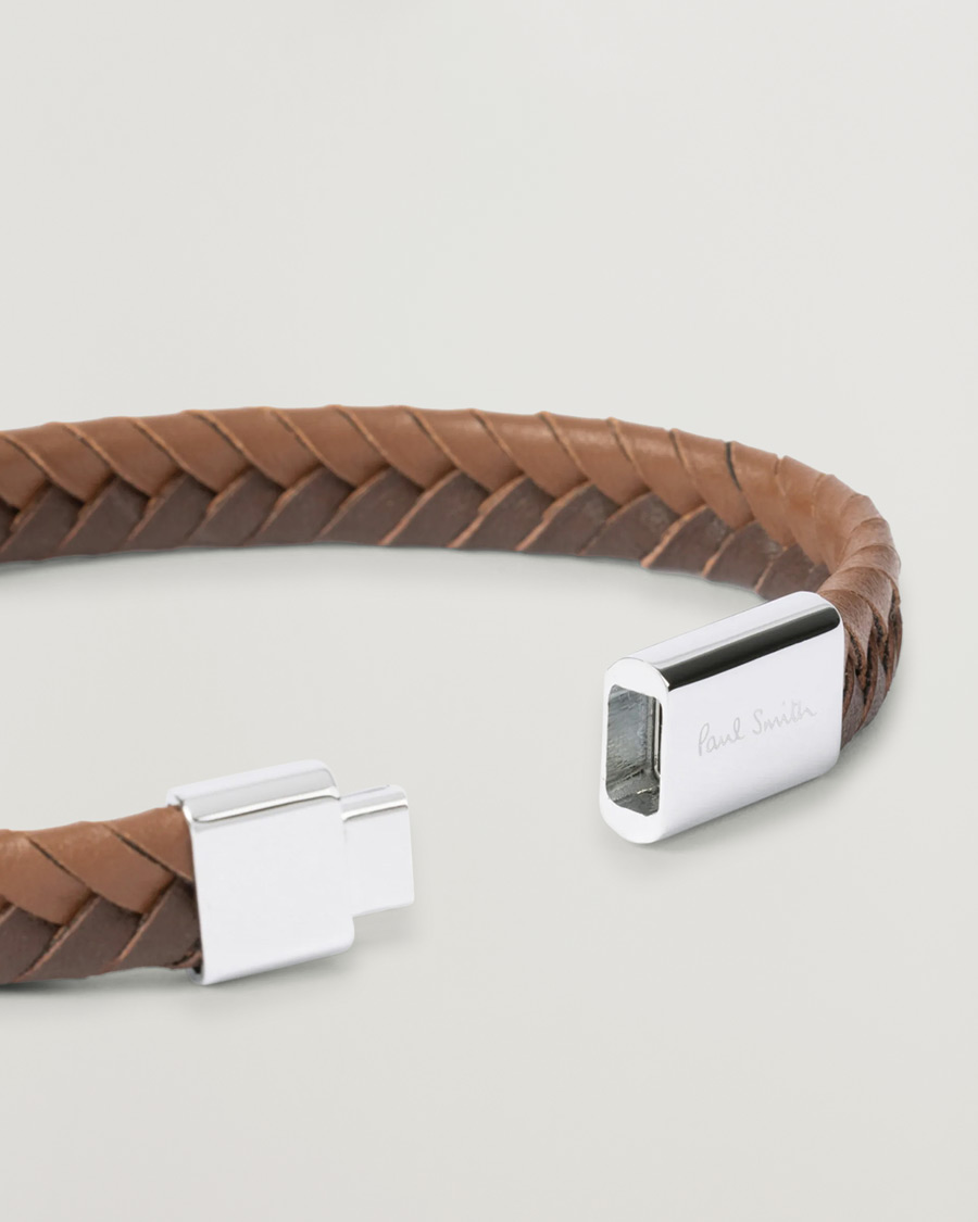 Uomini | Paul Smith Two Tone Leather Bracelet Brown | Paul Smith | Two Tone Leather Bracelet Brown