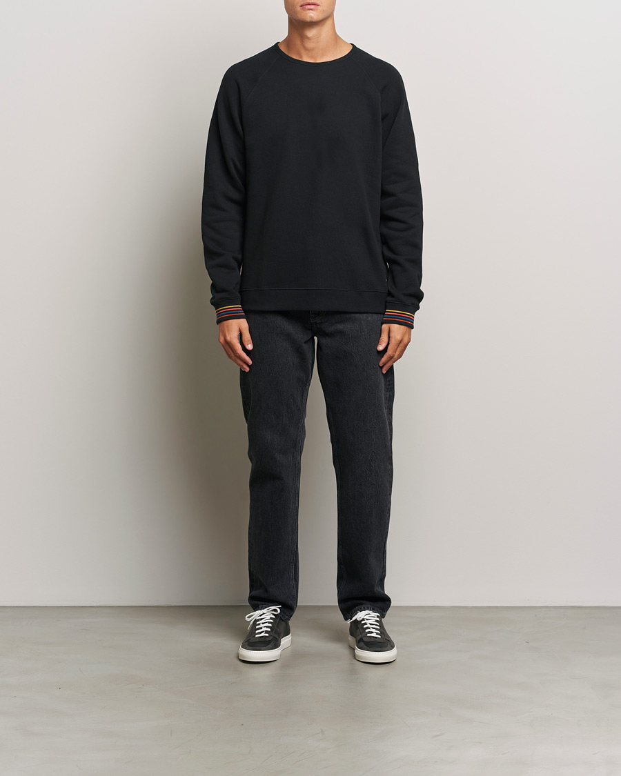 Uomini | Maglieria | Paul Smith | Artist Rib Crew Neck Sweatshirt Black