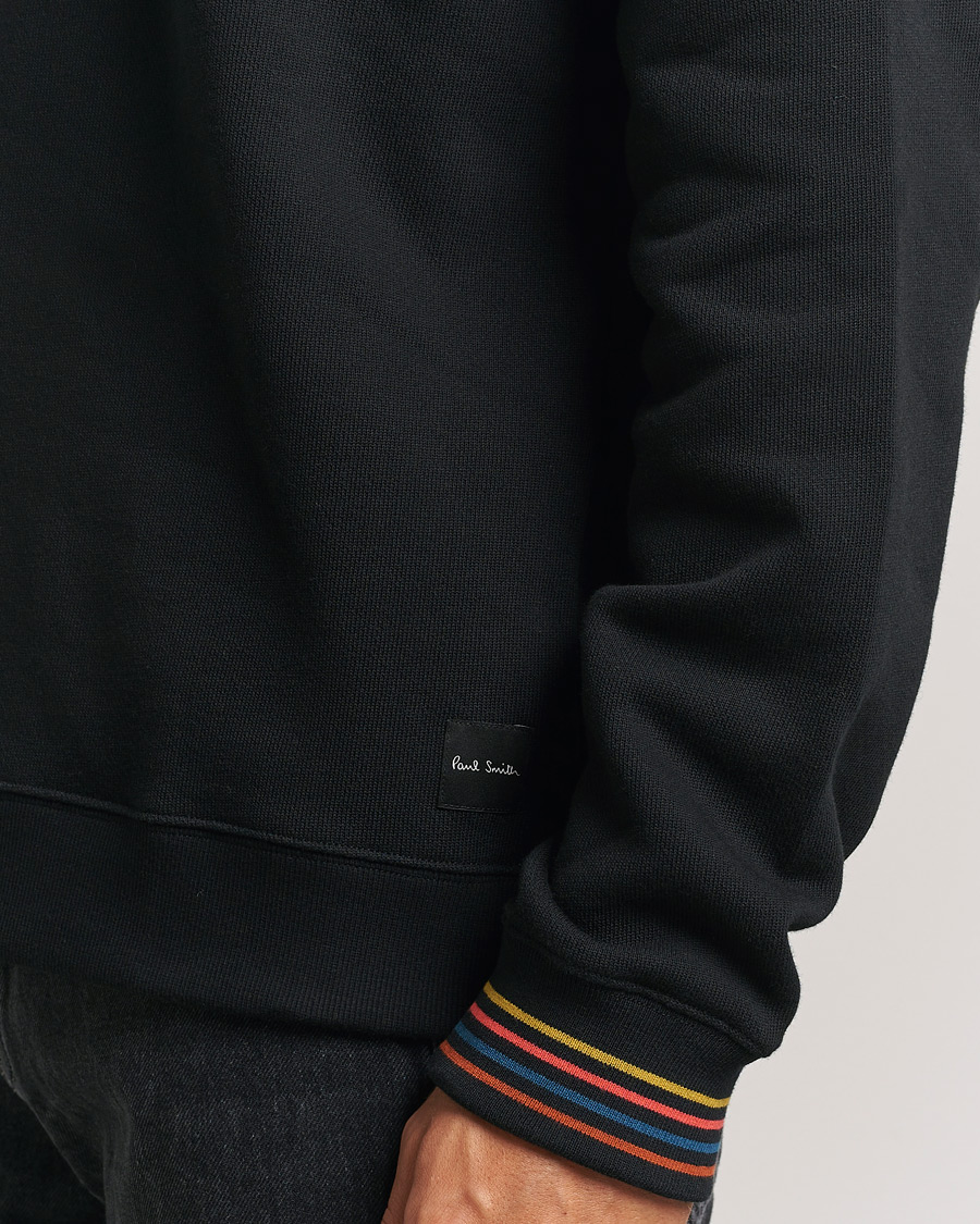 Uomini | Maglieria | Paul Smith | Artist Rib Crew Neck Sweatshirt Black