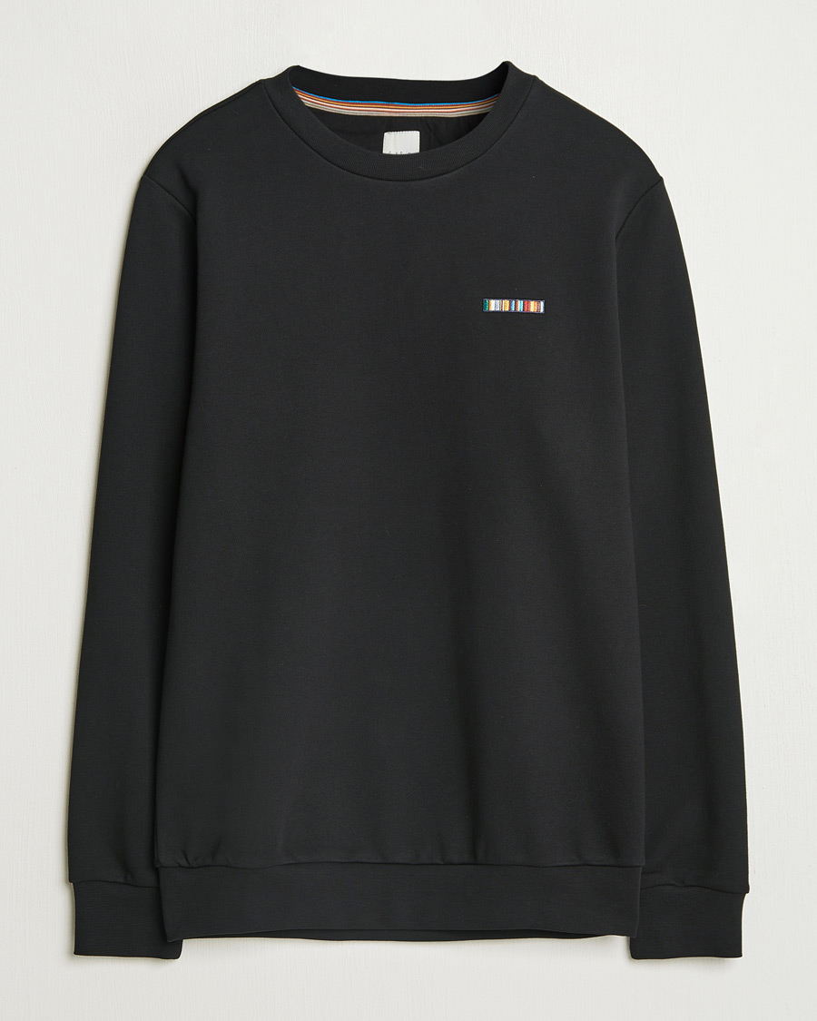 Uomini | Maglieria | Paul Smith | Embroidery Crew Neck Sweatshirt Black