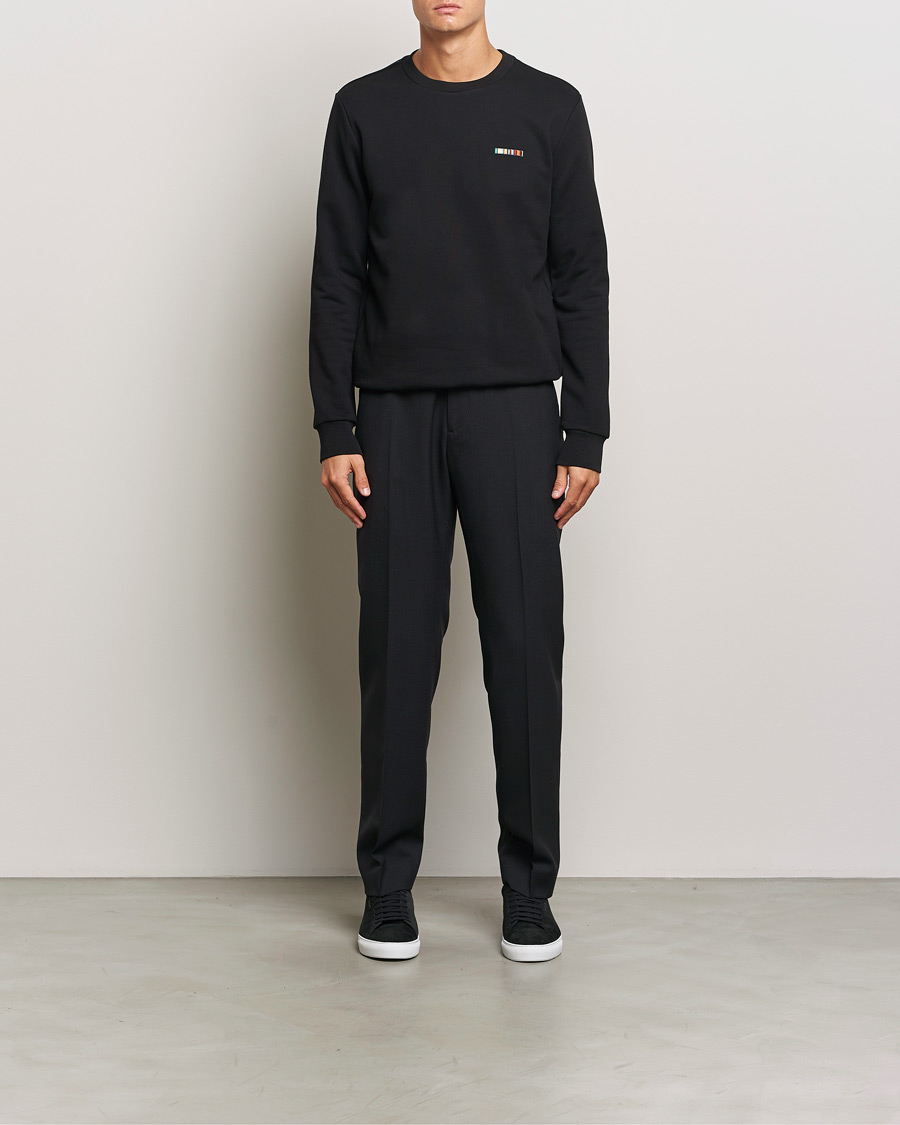 Uomini | Maglieria | Paul Smith | Embroidery Crew Neck Sweatshirt Black