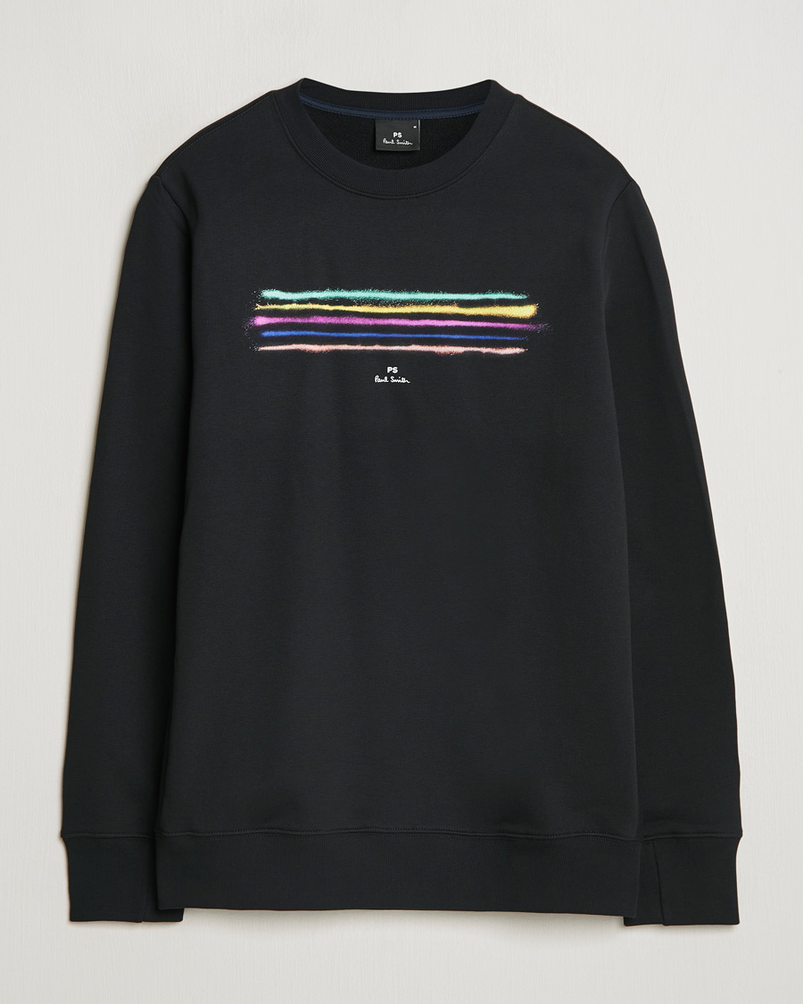 Uomini | Maglieria | PS Paul Smith | Zebra Crew Neck Sweatshirt Black