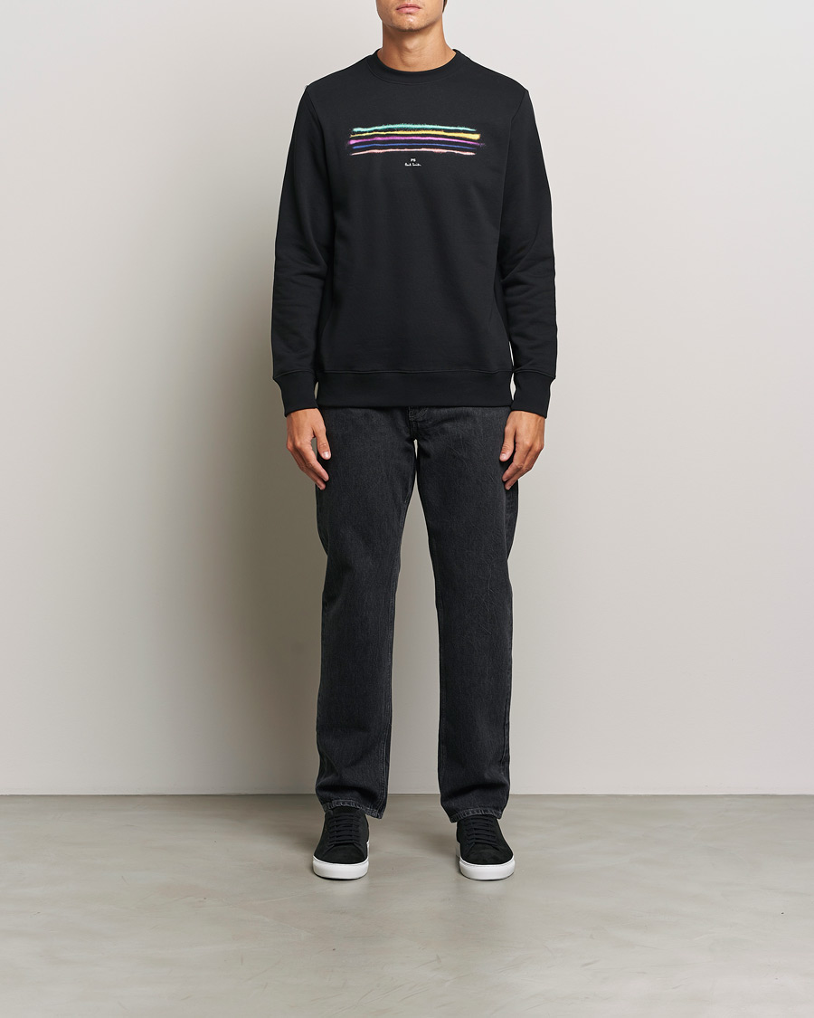Uomini | Maglieria | PS Paul Smith | Zebra Crew Neck Sweatshirt Black