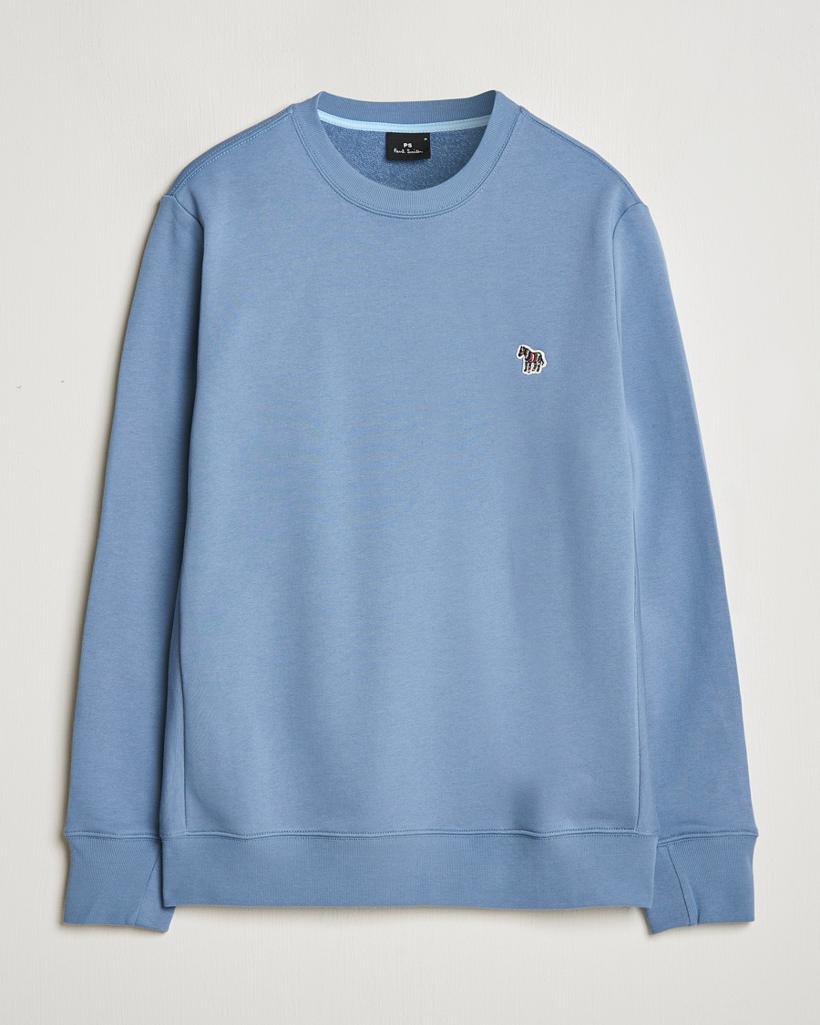 Uomini | Maglieria | PS Paul Smith | Zebra Organic Cotton Sweatshirt Blue