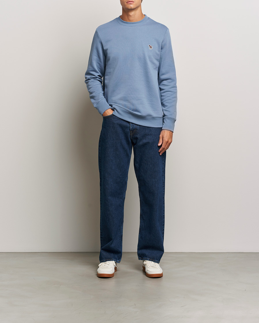 Uomini | Maglieria | PS Paul Smith | Zebra Organic Cotton Sweatshirt Blue