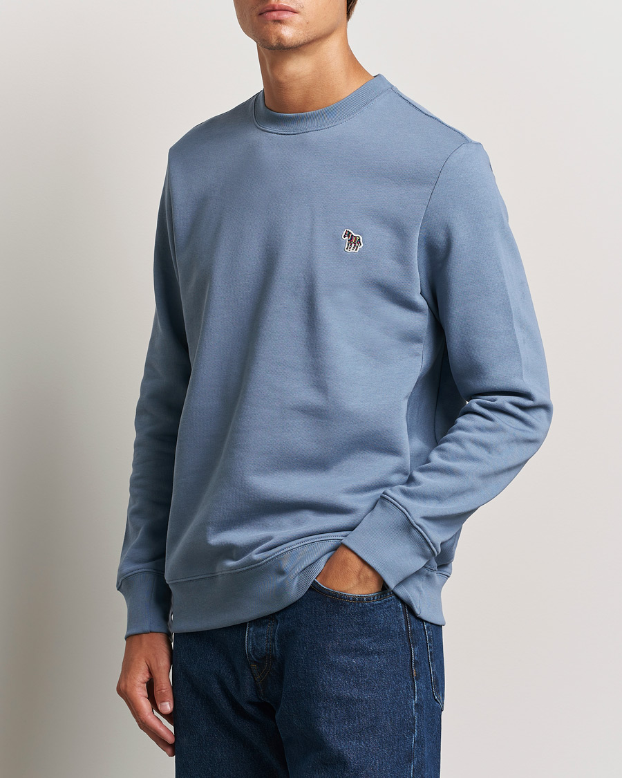 Uomini | Maglieria | PS Paul Smith | Zebra Organic Cotton Sweatshirt Blue