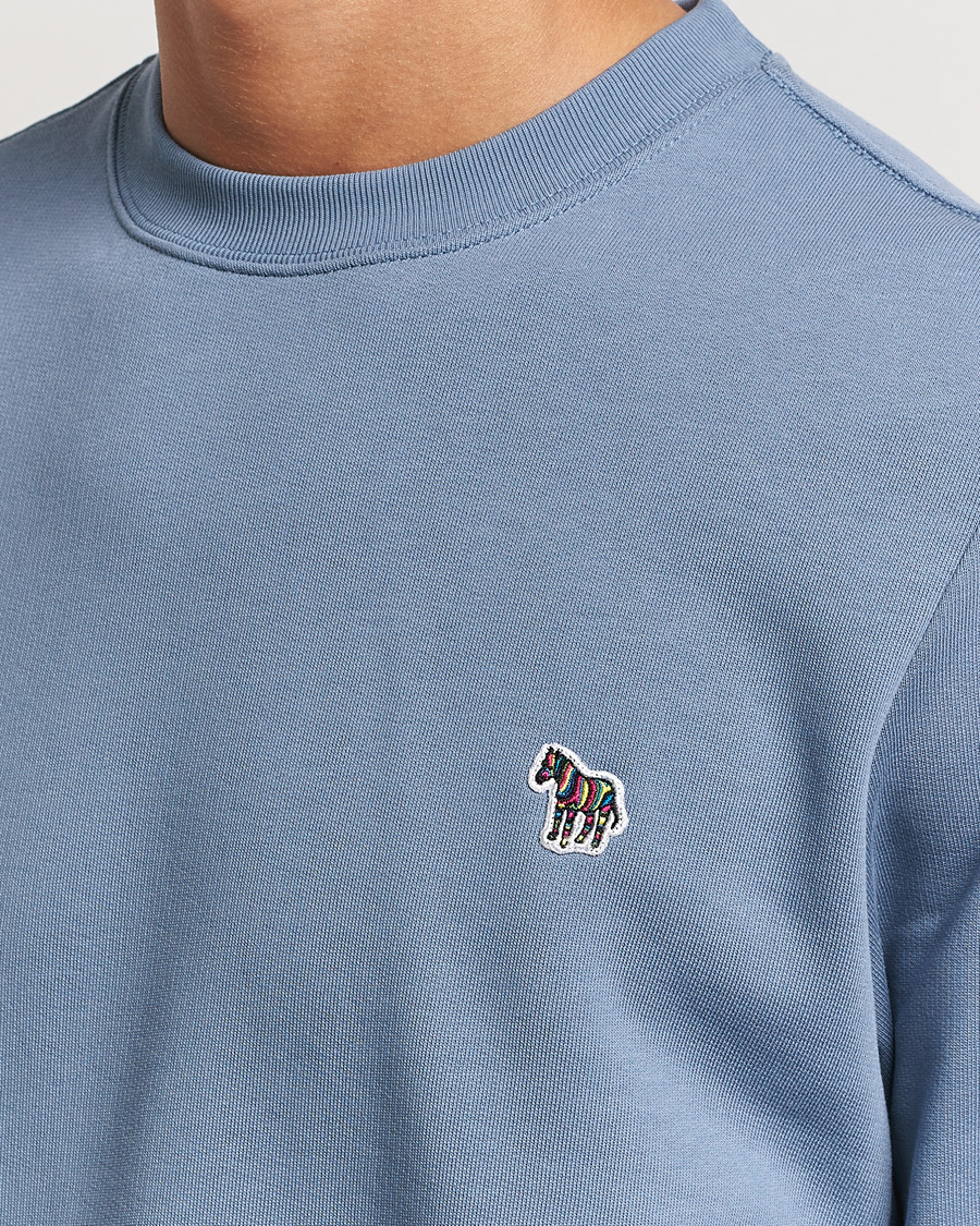 Uomini | Maglieria | PS Paul Smith | Zebra Organic Cotton Sweatshirt Blue