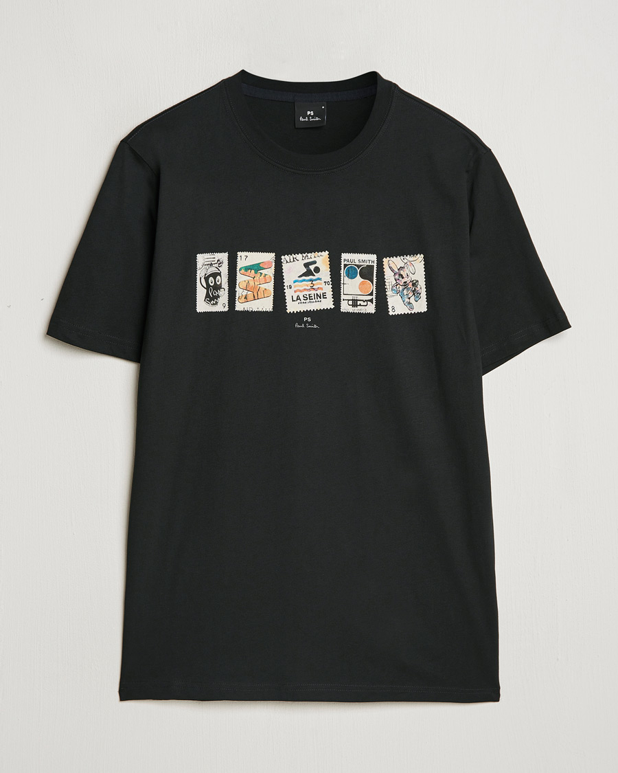 Uomini | T-shirt | PS Paul Smith | Stamps Crew Neck T-Shirt Black