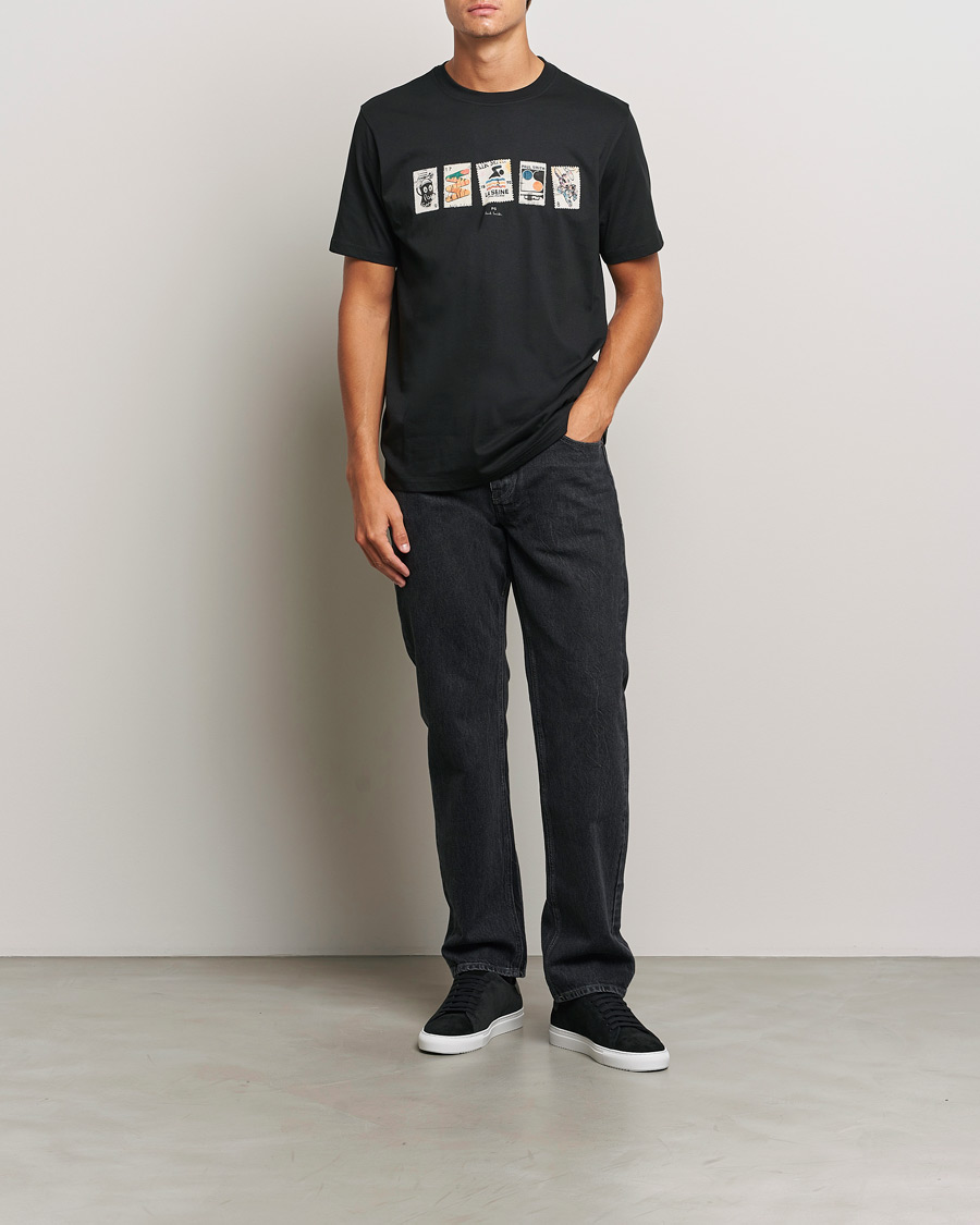 Uomini | T-shirt | PS Paul Smith | Stamps Crew Neck T-Shirt Black